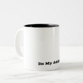 その私の常習のマグ ツートーンマグカップ (正面左)