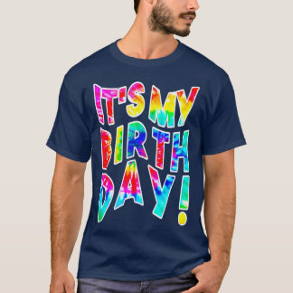 その私の誕生日のための女性ガールズレトロイダイ Tシャツ
