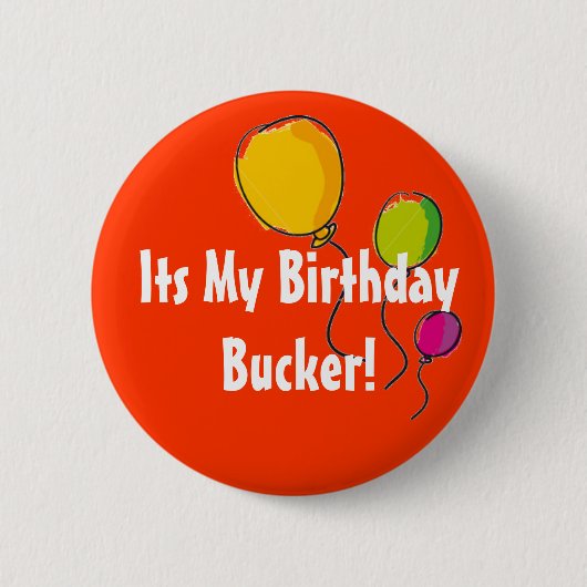 その私の誕生日のbucker 缶バッジ (正面)