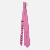 その私の誕生日バルーンピンクタイ ネクタイ (裏面)