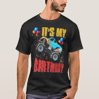 その私の誕生日ボーイズのモンスタートラックカーマッチングF Tシャツ