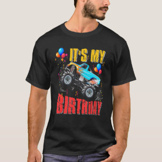 その私の誕生日ボーイズのモンスタートラックカーマッチングF Tシャツ