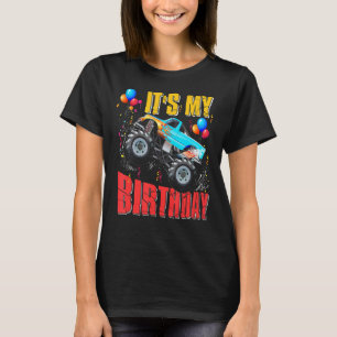 その私の誕生日ボーイズのモンスタートラックカーマッチングF Tシャツ