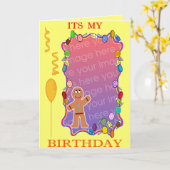 その私の誕生日 カード (黄色い花)