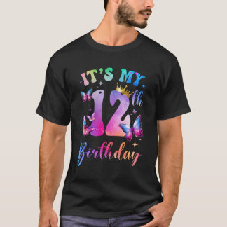 その私の12誕生日ガールズバタフライテーマパーティー1 Tシャツ