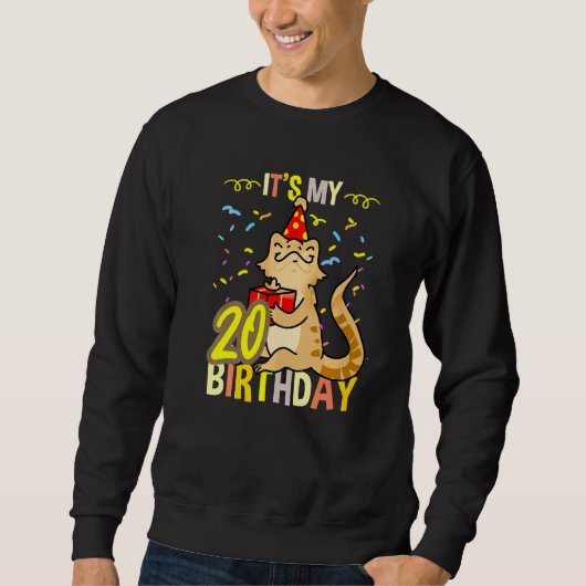 その私の20誕生日ひげ竜 スウェットシャツ (正面)