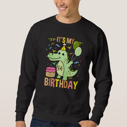 その私の34番目の誕生日ワニ・アリゲーター スウェットシャツ (正面)