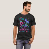 その私の5誕生日マーメイドガールテーマパーティー5年 Tシャツ (正面フル)