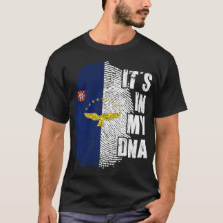 その私のDNAアゾレス国旗ポルトガル愛国的ポルトガル Tシャツ
