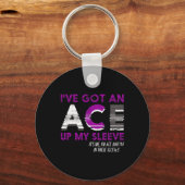 その私はエースとImこれらの袖の中でAの滲出性 キーホルダー (正面)