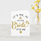 その私は私の花嫁その私の結婚式の日の花嫁 カード (黄色い花)