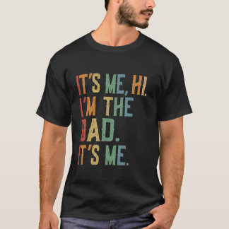 その私ハイ私はパパその私レトロダディーファミリーファ Tシャツ