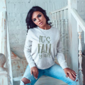 その秋や秋のトレンドかわいい スウェットシャツ