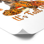 その秋オールダッシュンドッグ秋スカーフオータムプム ポスター (角)