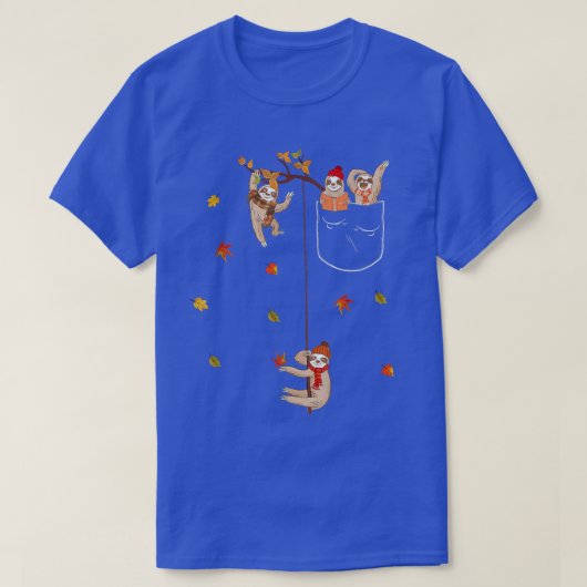 その秋ヤル紅葉秋スロッスポケット Tシャツ (デザイン正面)