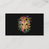 その秋ヤールキュートプードルオータムツリー紅葉 名刺 (裏面)