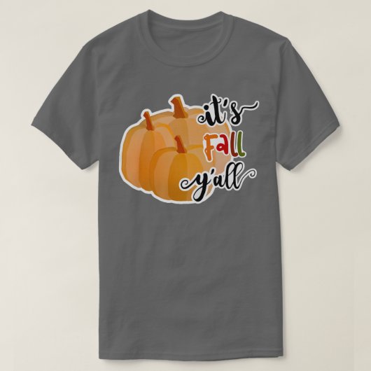 その秋ヤールパンプキングラフィック秋の女性 Tシャツ (デザイン正面)