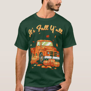 その秋ヤールパンプキントラック紅葉秋 Tシャツ