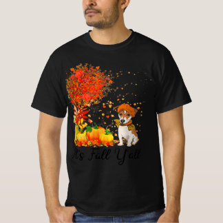 その秋yall jack russell pumpkin秋 tシャツ