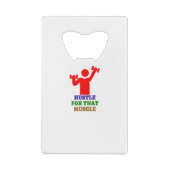 その筋肉に迫る |ジム最高ののプレゼント クレジットカード栓抜き (裏面)