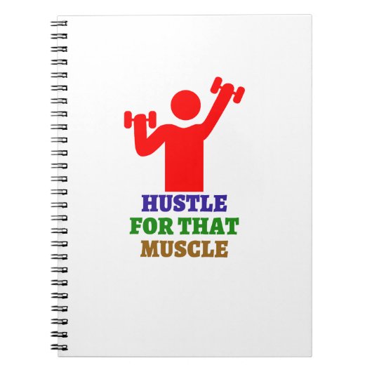その筋肉に迫る |ジム最高ののプレゼント ノートブック (正面)