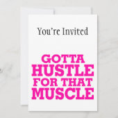 その筋肉ピンクのために強いるために得られる 招待状 (正面)