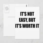 その簡単ではなく、その価値.PNG ポストカード (正面/裏面)