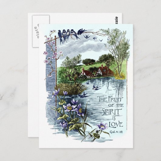 その精神の実は愛である ポストカード (正面/裏面)