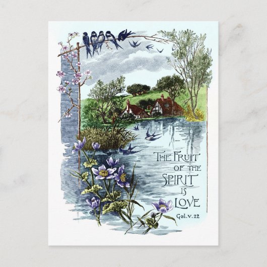 その精神の実は愛である ポストカード (正面)