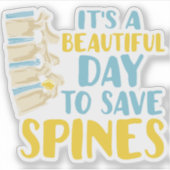 その美しい一日の救カイロプラクター シール (正面)