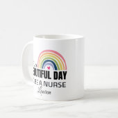 その美しい日Nuse虹の名前コーヒーマグ コーヒーマグカップ (正面左)