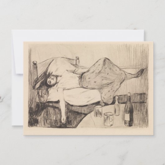 その翌日(Edvard Munch) カード (正面)