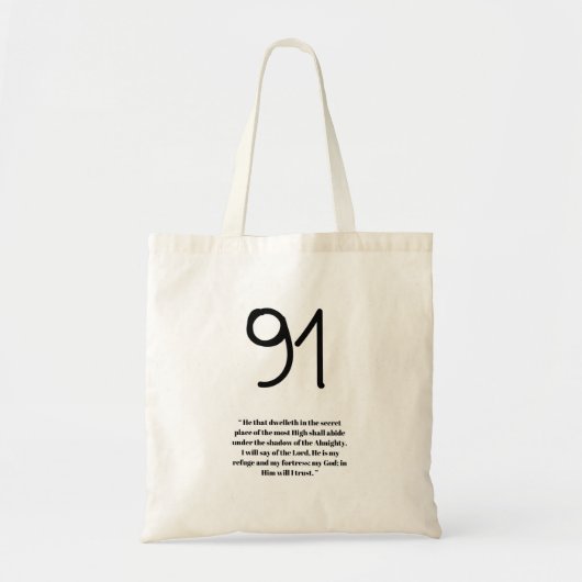 その翼の下 詩篇91番 トートバッグ (正面)