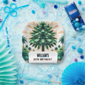 その自然クールキャッシュのみマネーツリー13誕生日 ペーパープレート (パーティー)