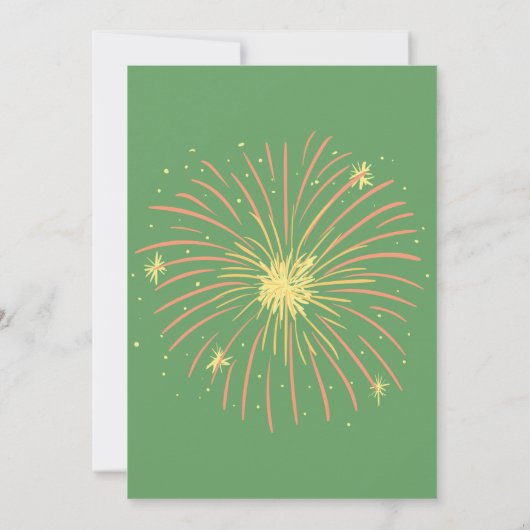 その自然クールキャッシュのみマネーツリー13誕生日 招待状 (裏面)