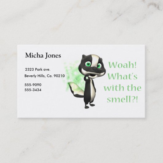 その臭いのスカンクはである何 名刺 (正面)