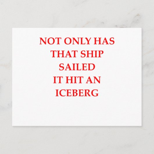 その船は出航した ポストカード (正面)