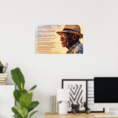 その良い夜に優しく入らないで ポスター (ホームオフィス)