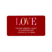 その言葉は愛住所 シール (正面)