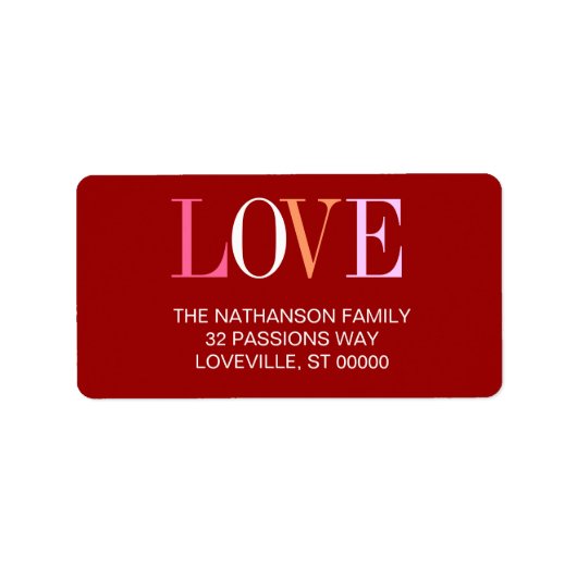 その言葉は愛住所 シール (正面)