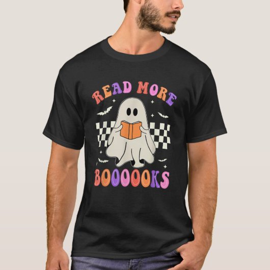 その読他の書籍先生おもしろいGroovy幽霊ハロー Tシャツ (正面)