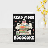 その読他の書籍幽霊読のブックハロウィーン カード (黄色い花)