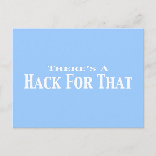 その贈り物にはハックがある ポストカード (正面)