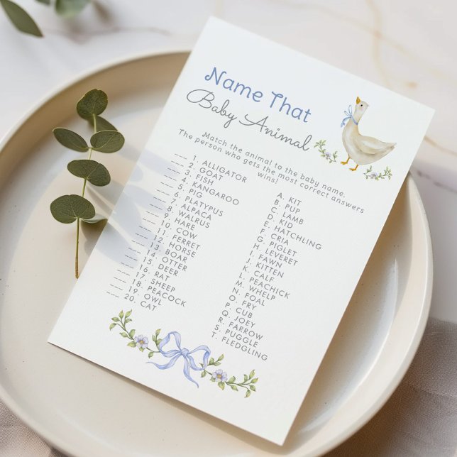 その赤ちゃん動物ソリーガチョウの赤ちゃんシャワーゲームの名前 (クリエイターアップロード済み)