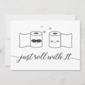 その転が発表を延期結婚して 招待状 (正面)