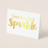 その輝きを失うことはない 箔カード (正面)