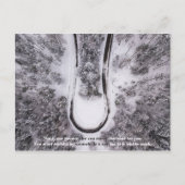 「その道を旅しよう」やる気を起こさせる引用文 ポストカード (正面)