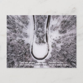 「その道を旅しよう」やる気を起こさせる引用文 ポストカード