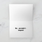 その道を滑りやすい斜面、おめでとう！ サンキューカード (内部)