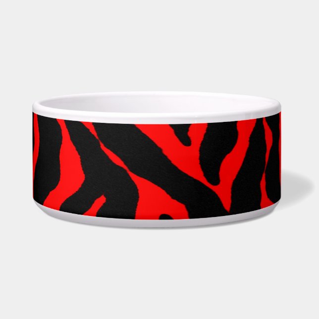 その野生ペットのためのトラのプリント犬の皿 ボウル (右)